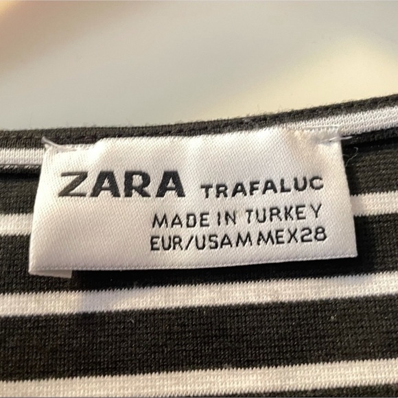 ZARA STRIPED MIDI DRESS SZ M - Picture 5 of 5